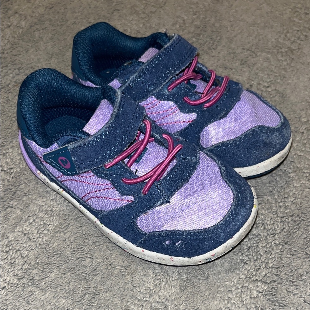 Merrell Barestep toddler 6.5 barefoot shoes purple